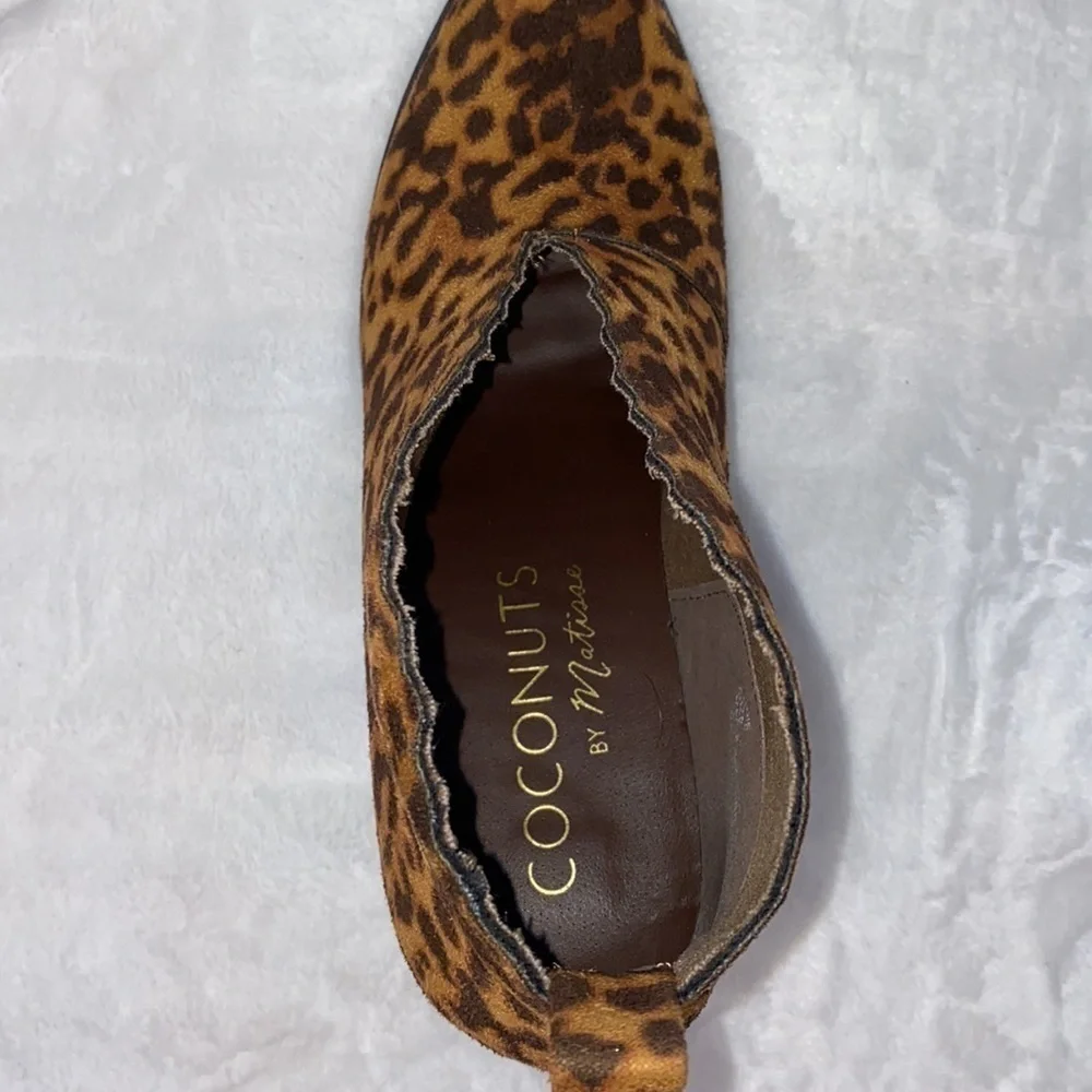 coconuts by Matisse Addie Leopard Print Ankle Booties Size 6.5M - Picture 13 of 16